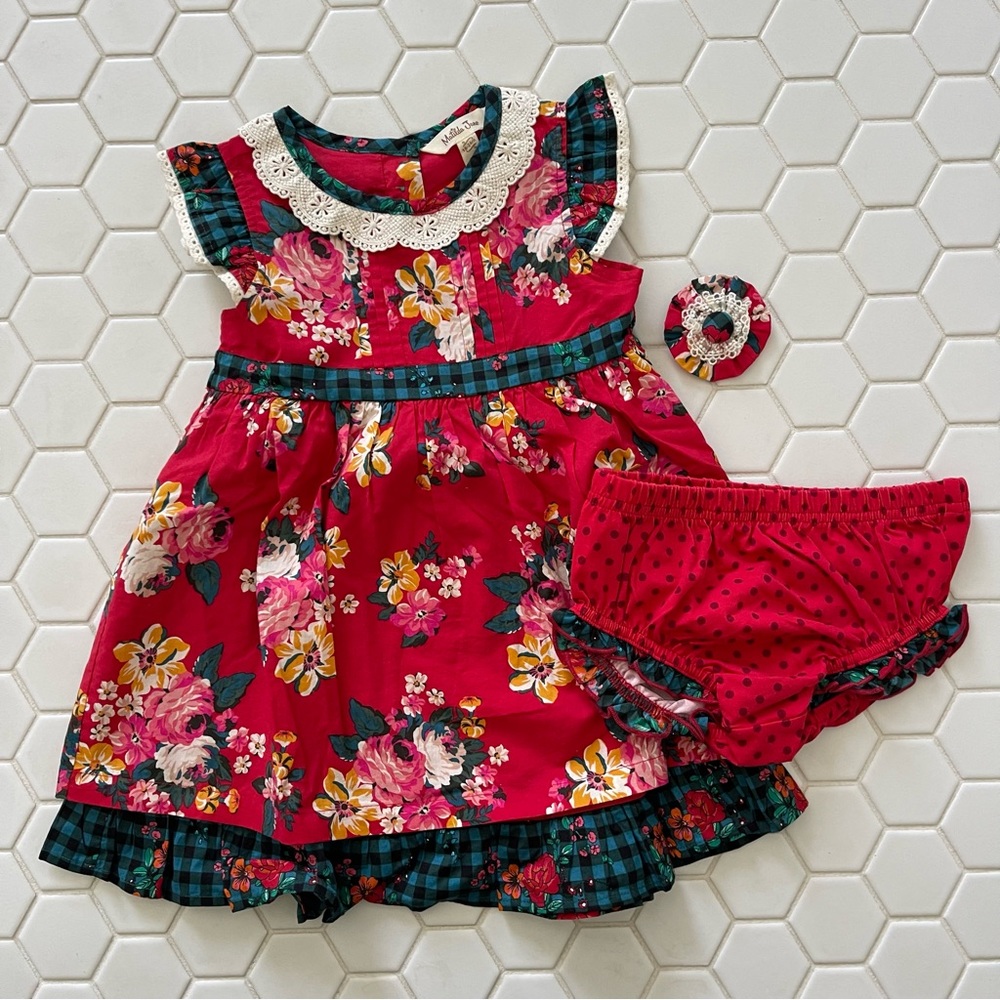 Matilda Jane dress and clip